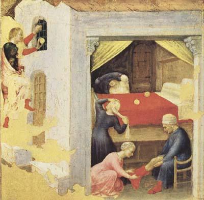 Gentile da Fabriano St Nicholas and the Three Gold Balls (mk08) Spain oil painting art